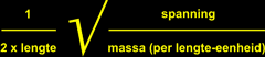De snaar formule